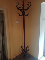 Old Hungarian Thonet-Mundus Coat Rack, Standing Hook