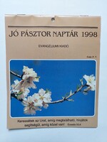 Jó pásztor naptár 1998 (képeslapos naptá)- naptárgyűjteményből hibátlan (Akár ingyenes szállítással)