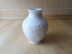 Bauscher Bavaria fehér porcelán kis váza 10 cm