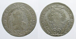 Mária Terézia 20 krajcár 1778 VC-S Hall