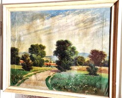 Szentmiklóssy M. Sándor szignóval csodálatos alkotás, 53x72- olajvászon.