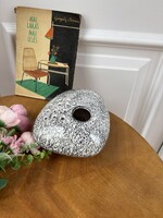Gyönyörű retro szürke Ikebana váza Gyűjtői mid-century modern  lakásdekoráció hagyaték