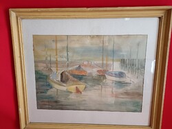 Balaton akvarell 1950 èvek