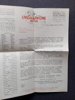 ZA622.4  Linguaphone reklámanyagok, gramafon nyelvtanulás 1930k