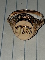 Gyönyörü Nikex 14k igazi  arany fèrfi pecsét gyürü 62 mèret 6.07 gramm
