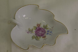 Hollóházi levél alakú porcelán tálka  A225