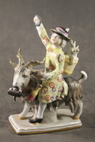 Meisseni jelzésű porcelán szobor 195