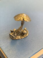 Ezüst miniatűr gomba, olasz 800-as finomságú ezüstből