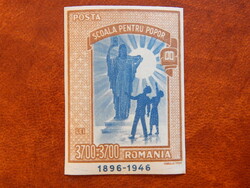 1946. Románia - 50 évesek a szakiskolák - blokk 65*80mm