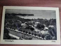 Régi képeslap, Balaton, Balatonboglár, 1958