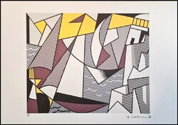 Roy Lichtenstein - "Sail Boats"-litográfia -vitorlások