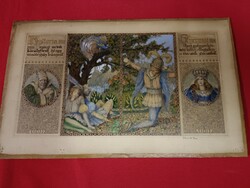 Germàn História 1810-1820 èvek antik akvarell!