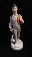 Drasche porcelán Ludas Matyi szobor 27,5 cm