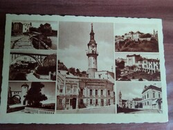 Régi képeslap, Veszprém, bélyegezve 1952