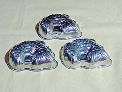 Sütőforma fém ponty hal forma csokiöntő fagyiforma 3db egyben