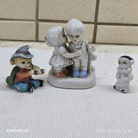 Mini porcelán figura 3 db  eladó! Mini porcelán