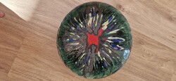 Városlődi majolika fali tányér . 29,5 cm