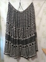 Indiai pamut, könnyű lenge szoknya, nagy méret, derék max.124 cm