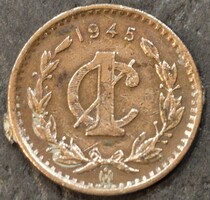 Mexikó 1 centavo, 1945.