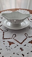 Herendi fehér porcelán szószos tál