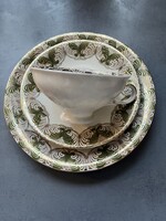 Csodás gyűjtői art deco dúsan aranyozott  Winterling Bavaria reggeliző teás csésze trió