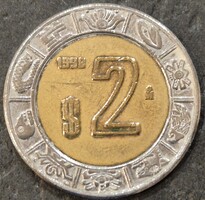 Mexikó 2 peso, 1998.