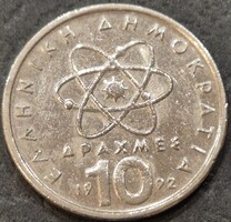 Görögország 10 drachma, 1992..
