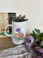 Gyönyörű virágos Alföldi porcelán kancsó szegfű nagymama kincse vizeskancsó