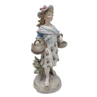 Meissen lány két kosárral M00988