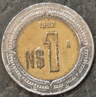 Mexikó 1 Új peso, 1992.