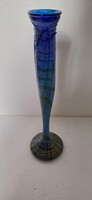 Szecesszió art nouveua Loetz? Irrizált üveg váza nagy 38 cm