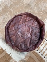 Retro puff szocreal ülőke bőrnek látszó tokja kadar barokk