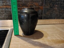 Gránit feketecserép mini váza 9 cm