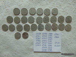 27 darab 10 fillér LOT ! Mind más évszám