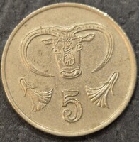 Ciprus 5 cent, 1988.