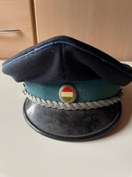 Ritka magyar rendőrségi tiszti sapka (Magyar Népköztársaság, 1970–80-as évek)