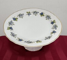 Hollóházi porcelán Szedres torta tál