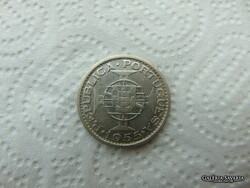 Portugália - Mozambik ezüst 20 escudo 1955 10 gramm