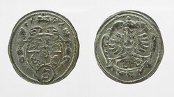 Württemberg, Christian Ulrich 3 pfennig (1 gröschl) 1696 LL