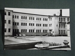 Képeslap,Székesfehérvár,József Attila gimnázium látkép,részlet,1968-
