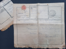 Antik távirat 1912-ből - a Pesti Magyar Kereskedelmi Bank reklámjával a hátoldalon