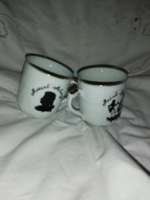 Mozart árnyképes bögrék párban    Üp