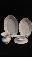 Edelstein Maria-Theresia porcelán tálak, szószos, kiöntő