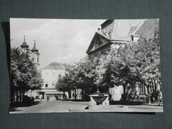 Képeslap,Székesfehérvár,püspöki palota,alma nélkül látkép,részlet,1958-