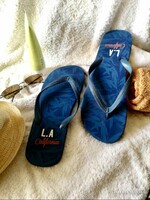L.A California 46-os férfi strandpaucs, flip-flop, lábujjközös papucs 30 cm
