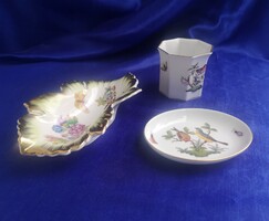 Herendi porcelán tálkák. Jelzett, hibátlan műtárgyak.