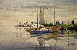 István Andraskó - boats from Révfülöp