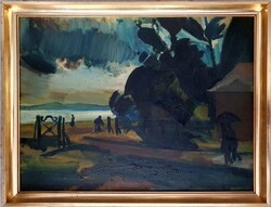 Id. Benedek Jenő (1906 - 1987) : Vihar a Balatonparton