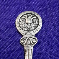 Rhodos souvenir 800- as ezüst kis díszkanál.