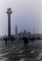 Régi fotónegatív Velence Szent Márk tér 1970-es évek B14/10/22